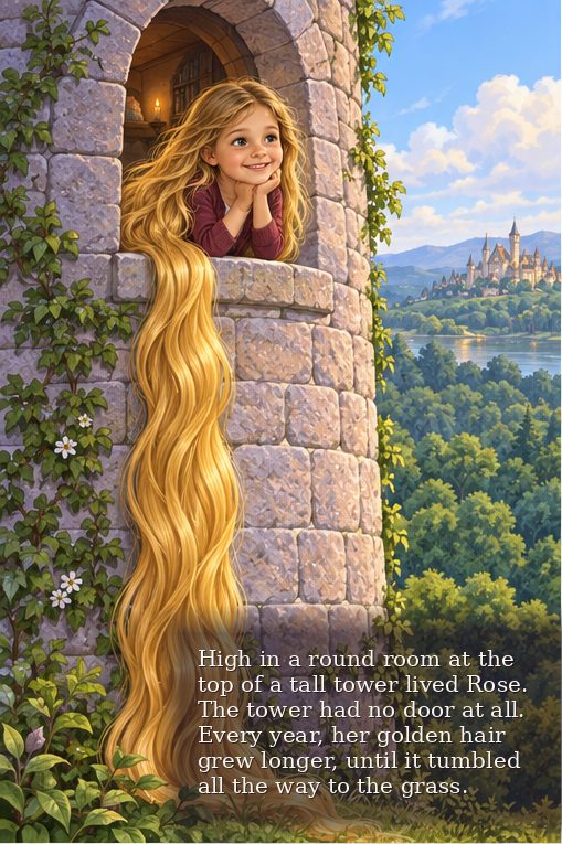 Page 1 of Rose’s storybook