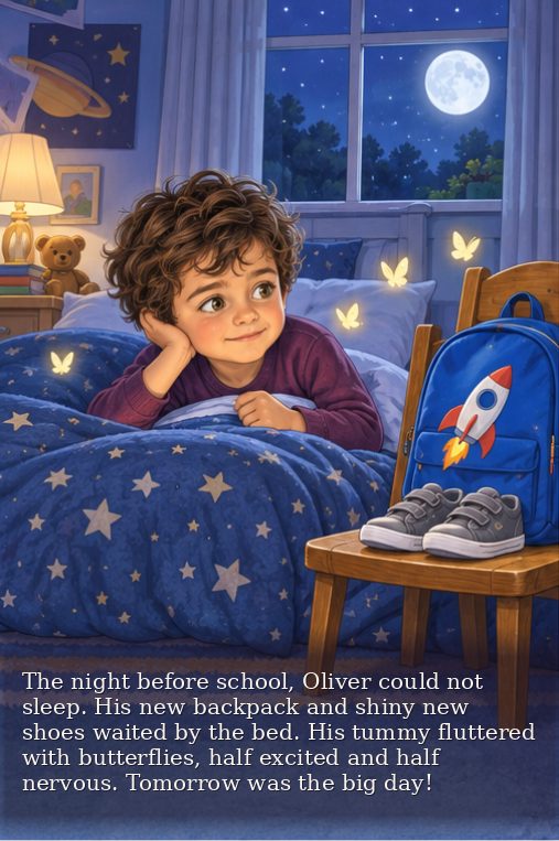 Page 1 of Oliver’s storybook