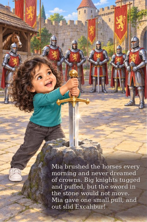 Page 1 of Mia’s storybook