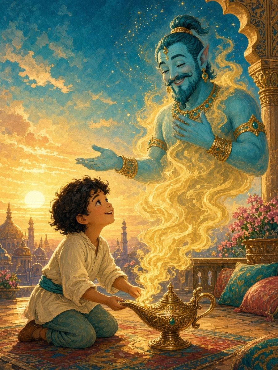 Giving the genie their freedom as a gift