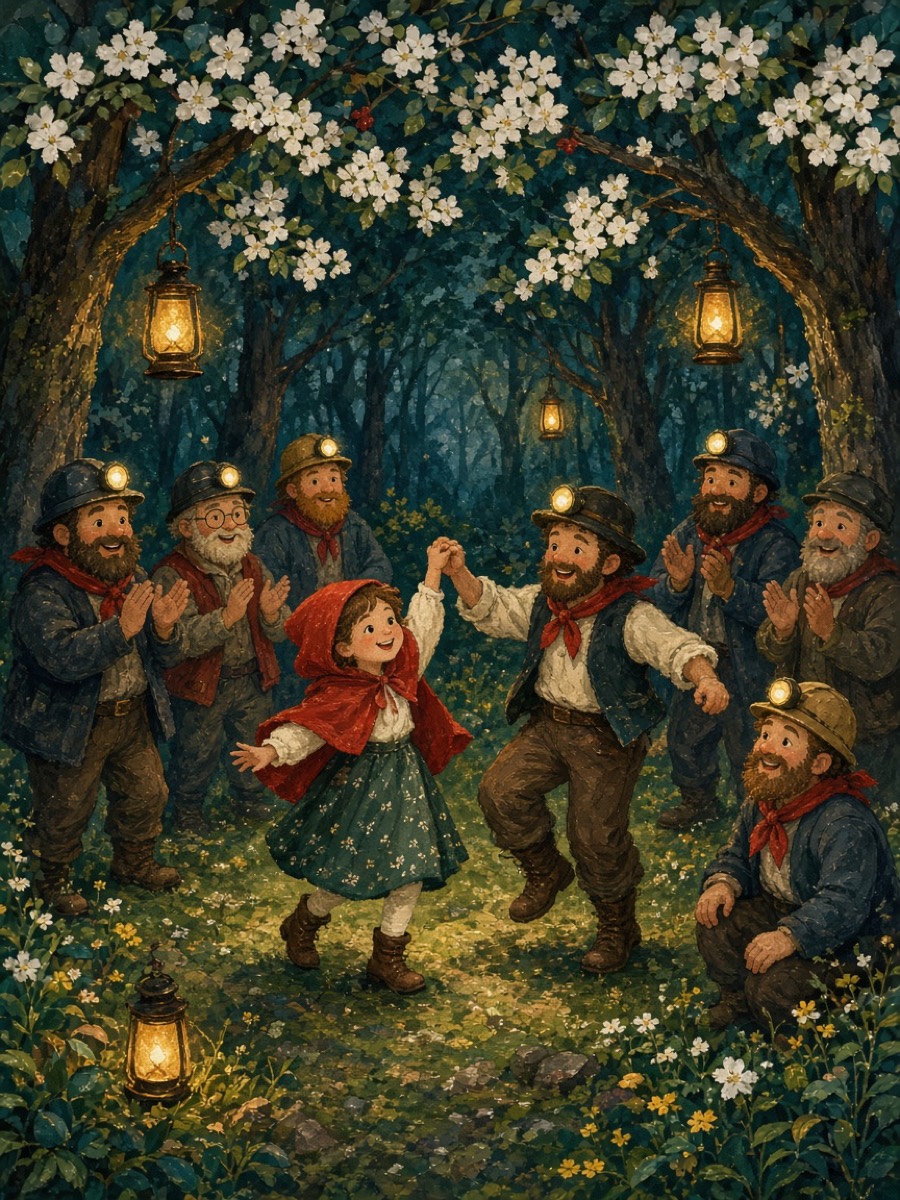 A woodland celebration with seven friends