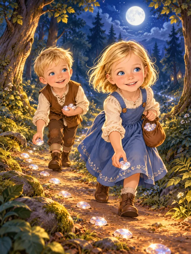 Hansel and Gretel — Pebbles, gingerbread and the way home