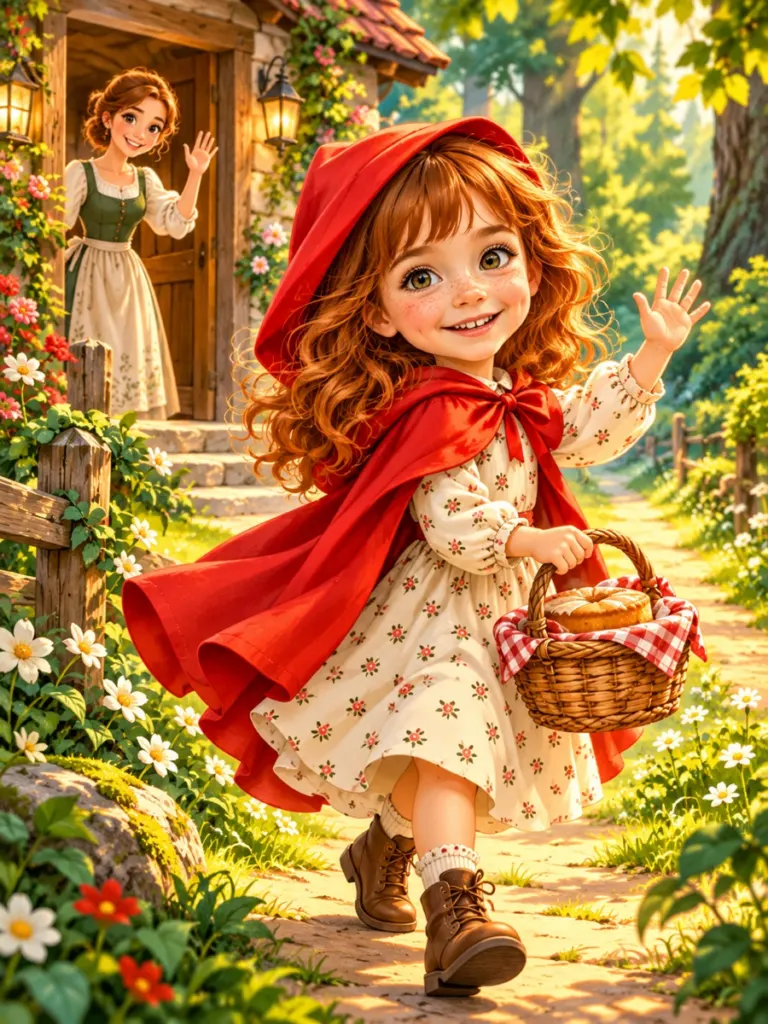 Little Red Riding Hood — Through the woods to grandmother's house