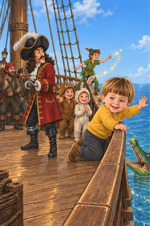 Personlig Peter Pan: om bord på piratskibet